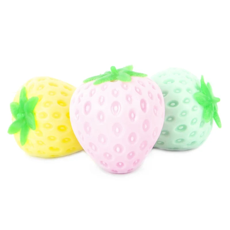 Keycraft Squidgy Strawberry Pastel Fidget Toy