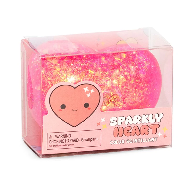 Keycraft Sparkly Squishy Heart Glitter Sensory Toy