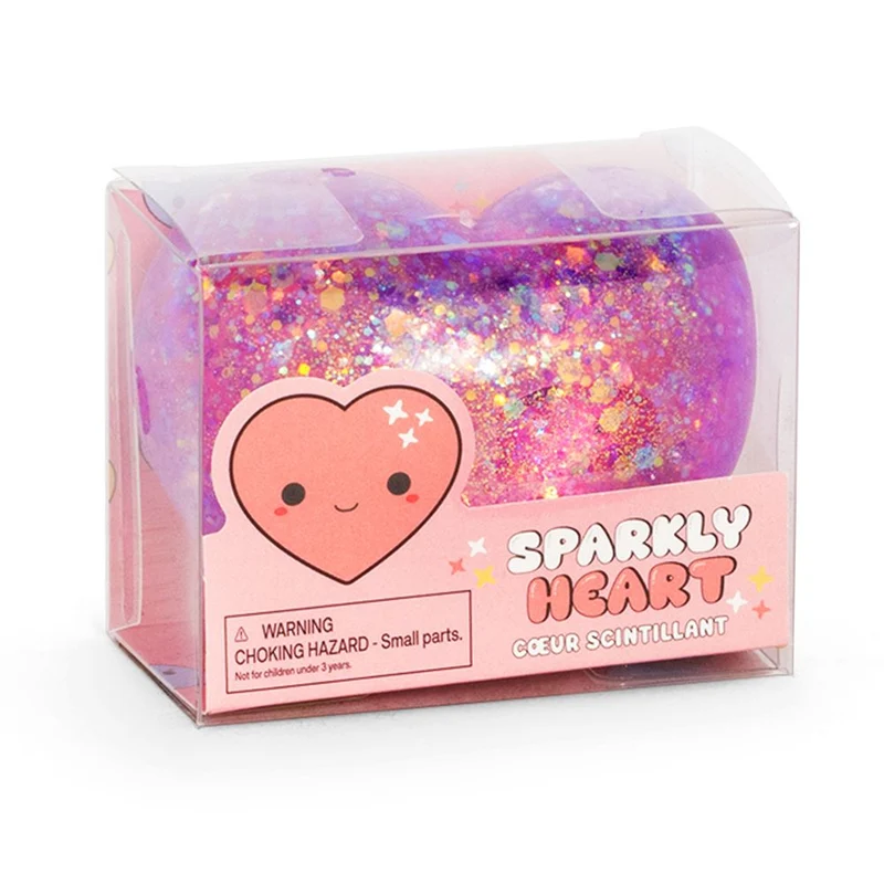Keycraft Sparkly Squishy Heart Glitter Sensory Toy