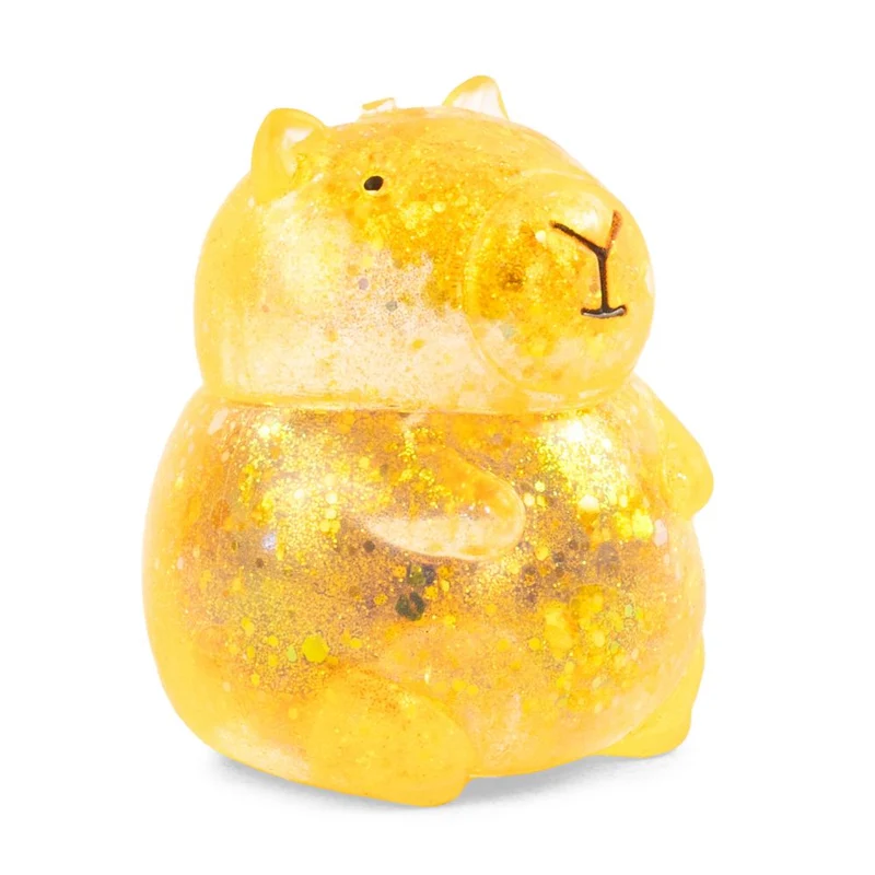 Keycraft Sparkly Squishy Capybara Sensory Toy Glitter Finish