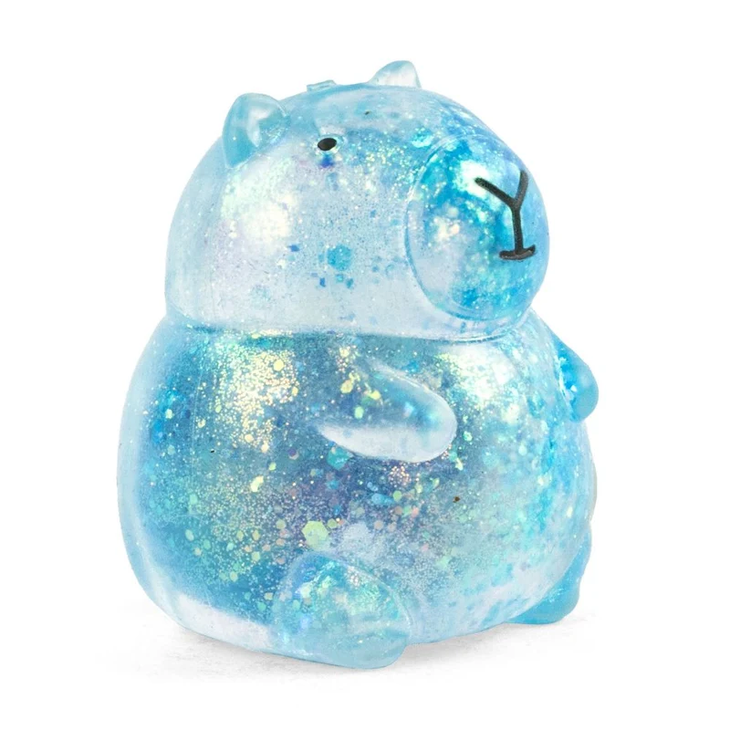 Keycraft Sparkly Squishy Capybara Sensory Toy Glitter Finish