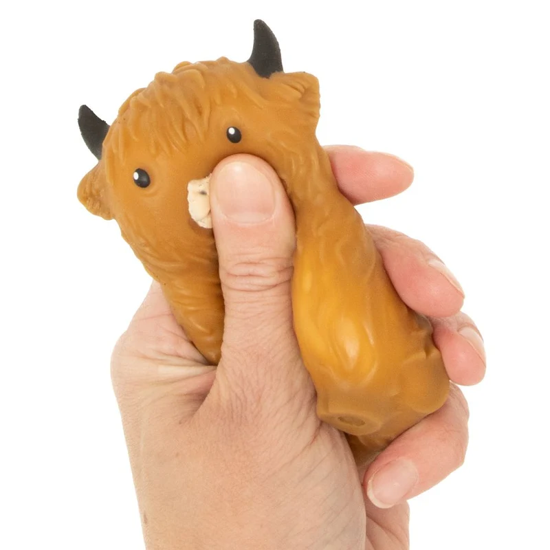 Keycraft Squishy Highland Cow Soft Sensory Toy