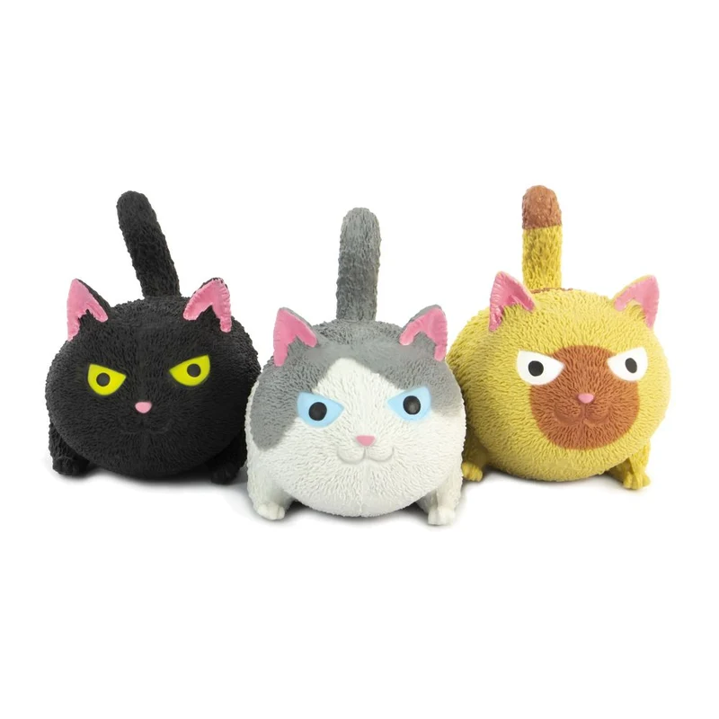 Keycraft Squidgy Cat Soft Novelty Fidget Toy For Stress Relief