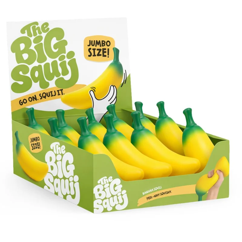 Keycraft The Big Squij Banana Slow-Rise Squishy Toy Jumbo