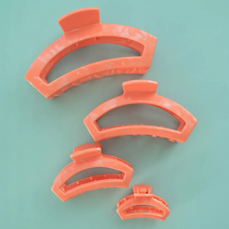 Teleties Open Large Claw Hair Clip Dreamsicle