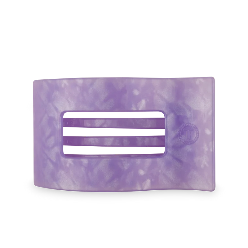 TELETIES Flat Rectangle Hair Clip Large Lavender Mist