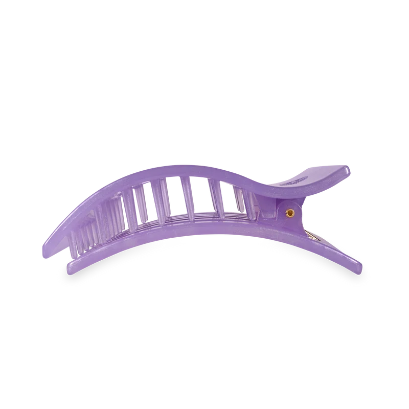 TELETIES Flat Rectangle Hair Clip Large Lavender Mist