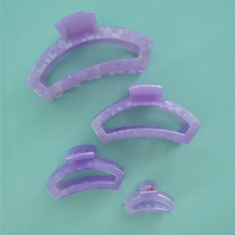 Teleties Open Claw Clip Lavender Mist Small
