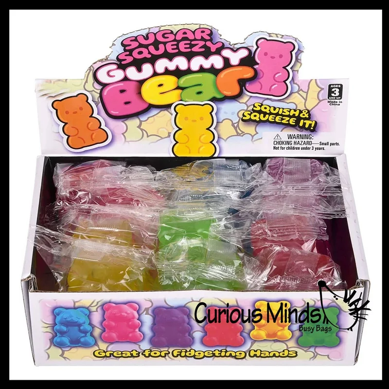 Single Sugar Ball Small 2" Gummy Bear