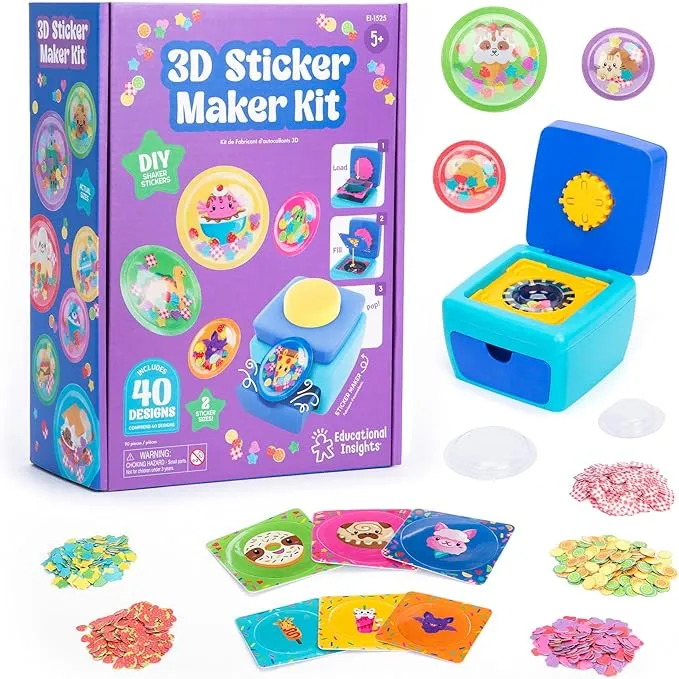 Educational Insights 3D Sticker Maker Machine DIY Shaker Craft Kit