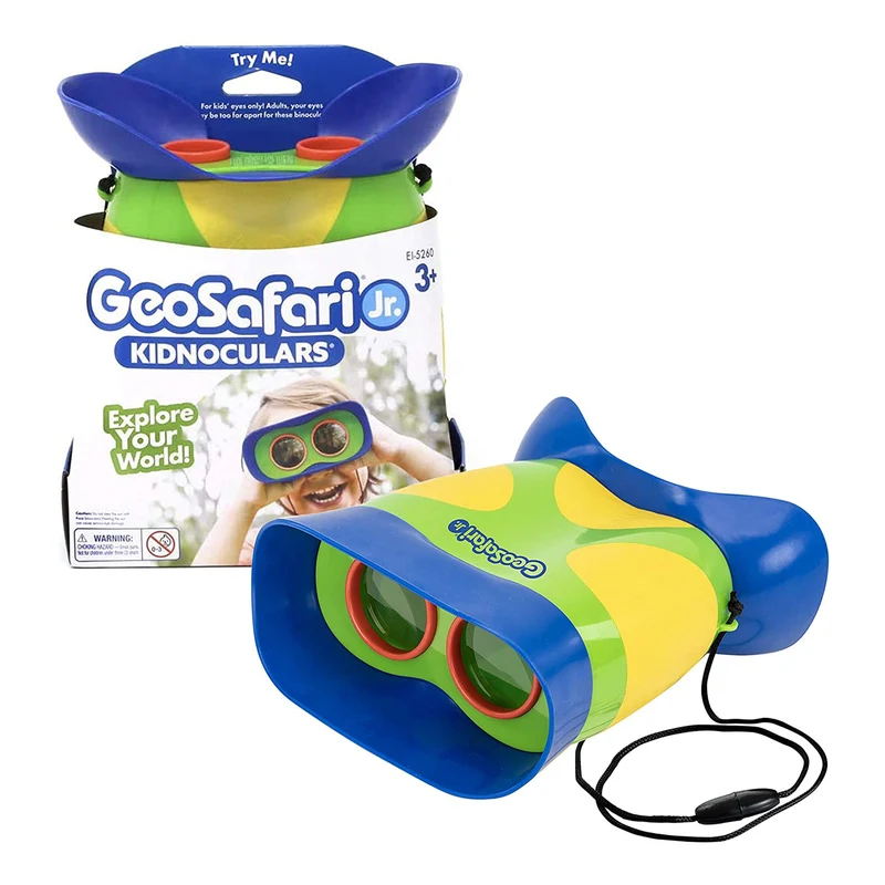 GeoSafari Jr. Kidnoculars Focus-Free Binoculars for Toddlers and Preschoolers