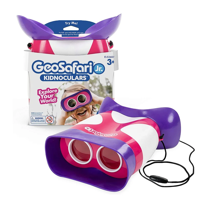 GeoSafari Jr. Kidnoculars Focus-Free Binoculars for Toddlers and Preschoolers