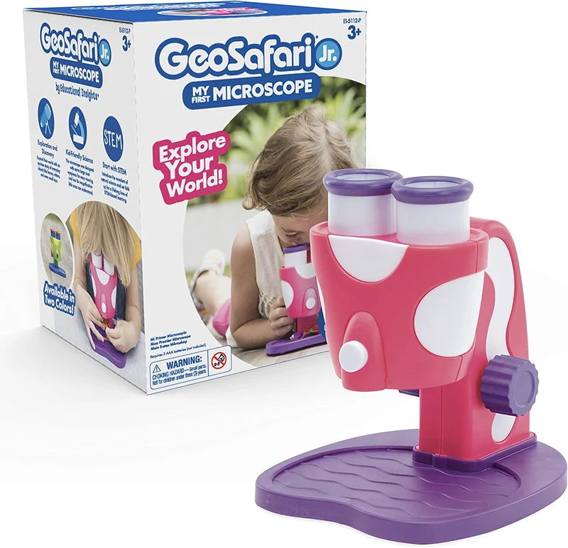 GeoSafari Jr. Kidnoculars Focus-Free Binoculars for Toddlers and Preschoolers