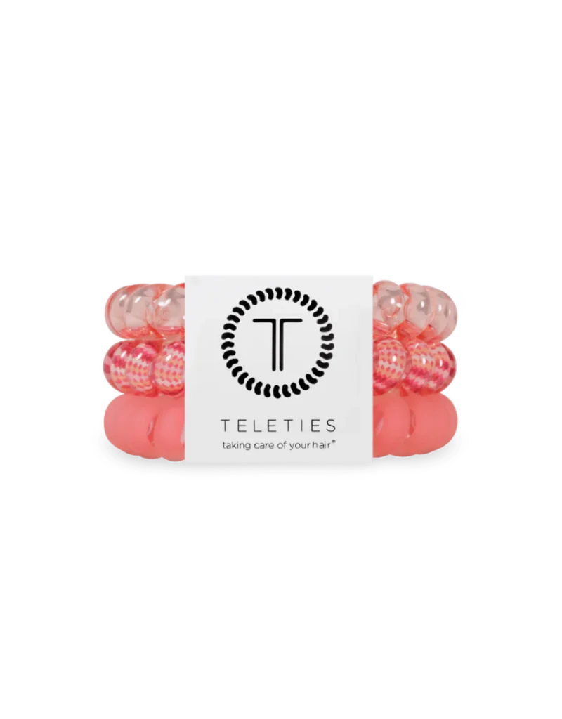 Teleties Dreamsicle Large Hair Ties 3 Pack Peach