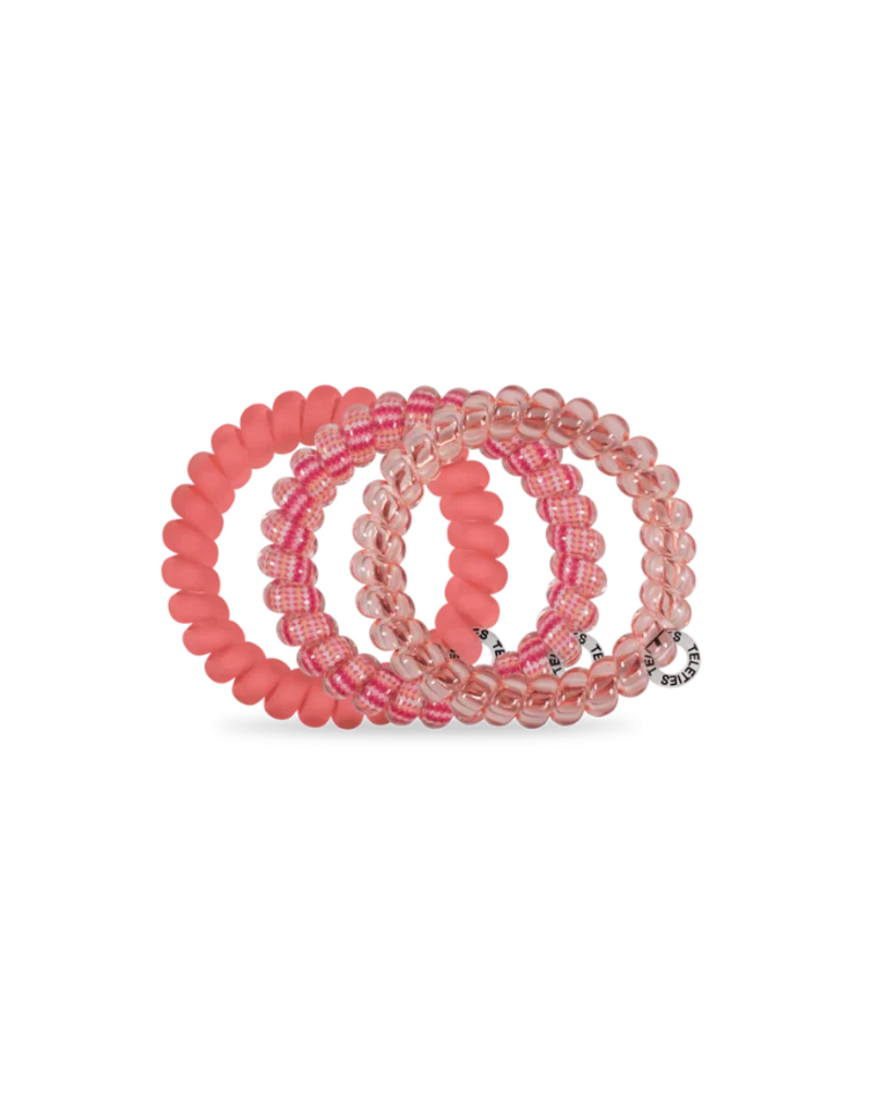 Teleties Dreamsicle Large Hair Ties 3 Pack Peach