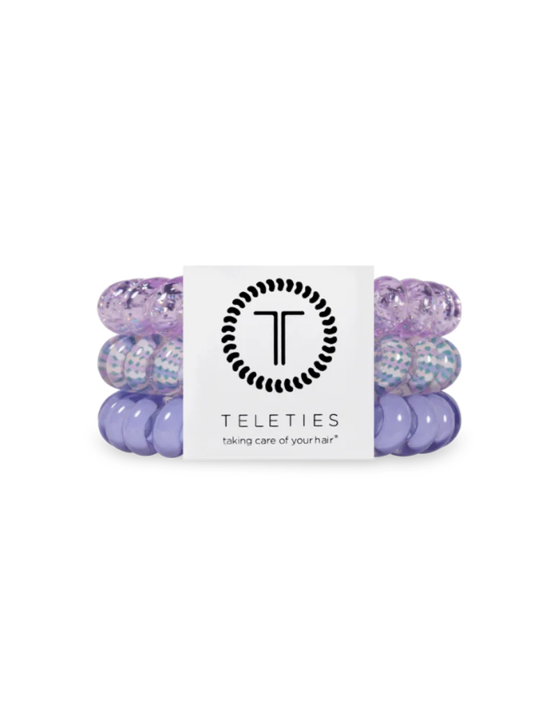 TELETIES Large Hair Ties Lavender Mist 3 Pack