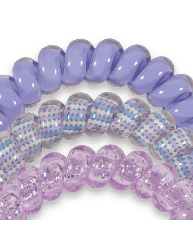 TELETIES Large Hair Ties Lavender Mist 3 Pack