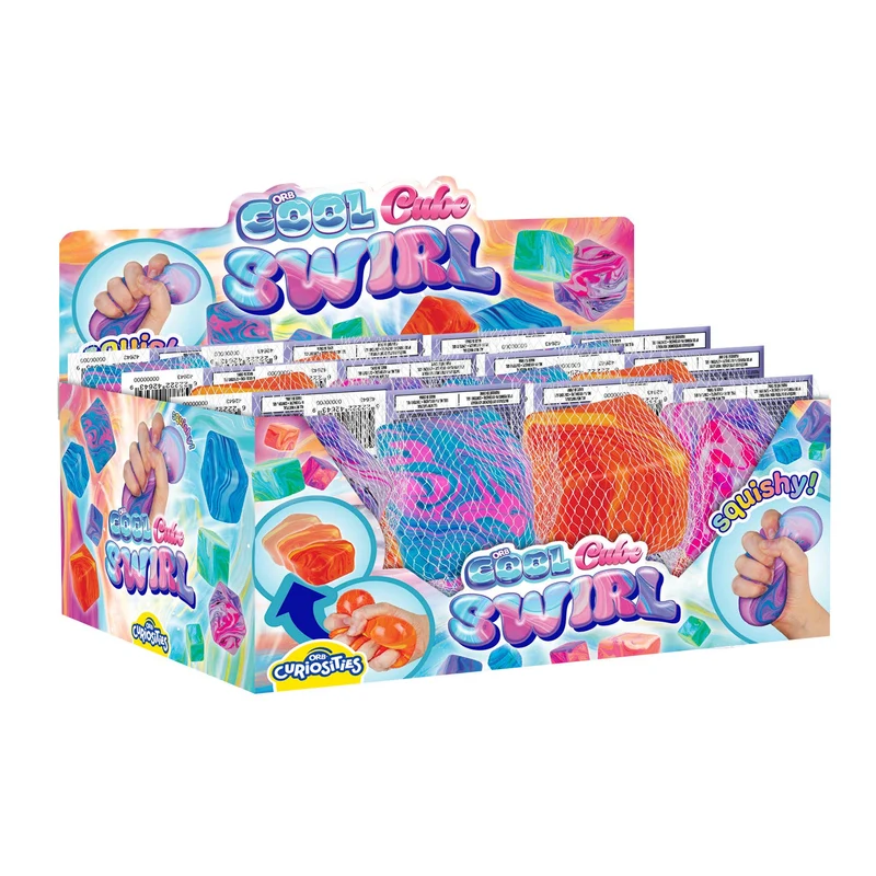 Orb Toys Cool Cube Swirls Sensory Squishy Toy Assorted