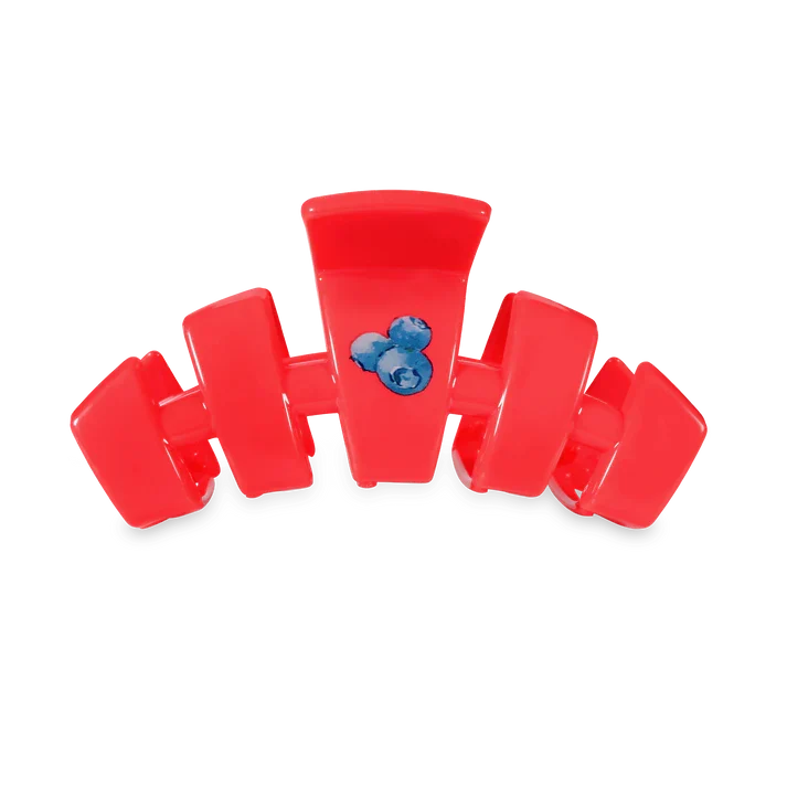 TELETIES Medium Classic Clip Hair Claw Blueberry Farms
