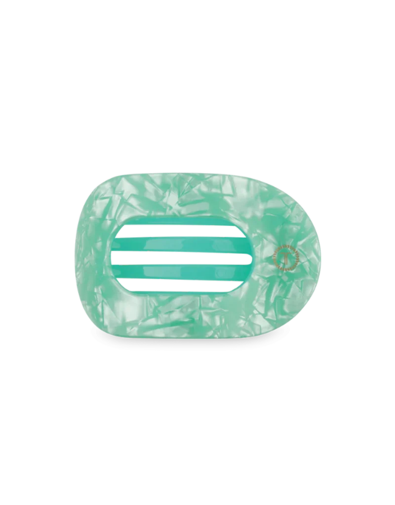 Teleties Spring Splash Medium Flat Round Hair Clip