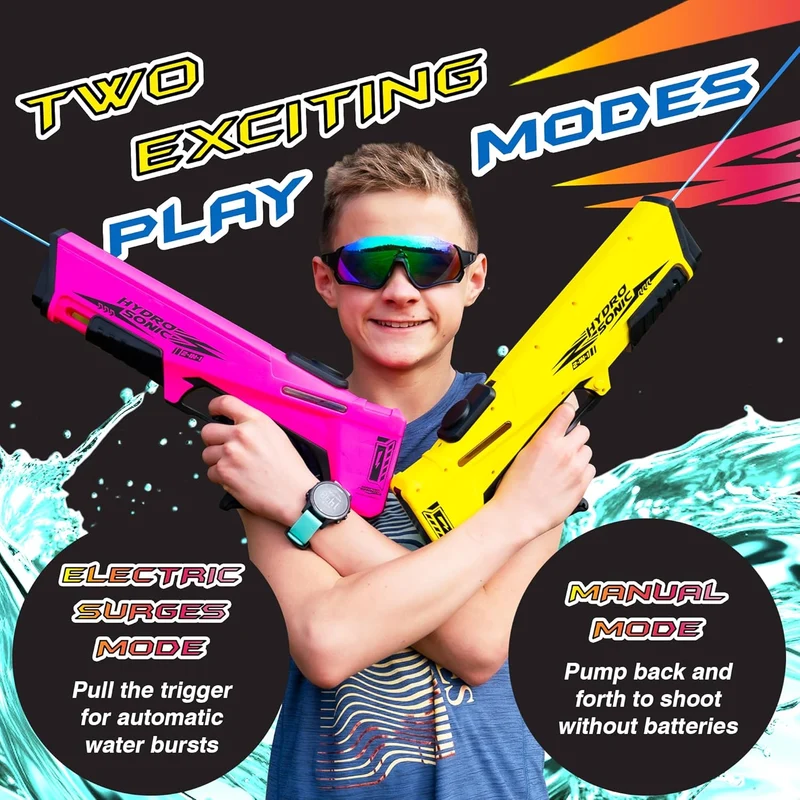Wave Runner Hydrosonic Electric Water Gun Dual Mode Automatic Refill