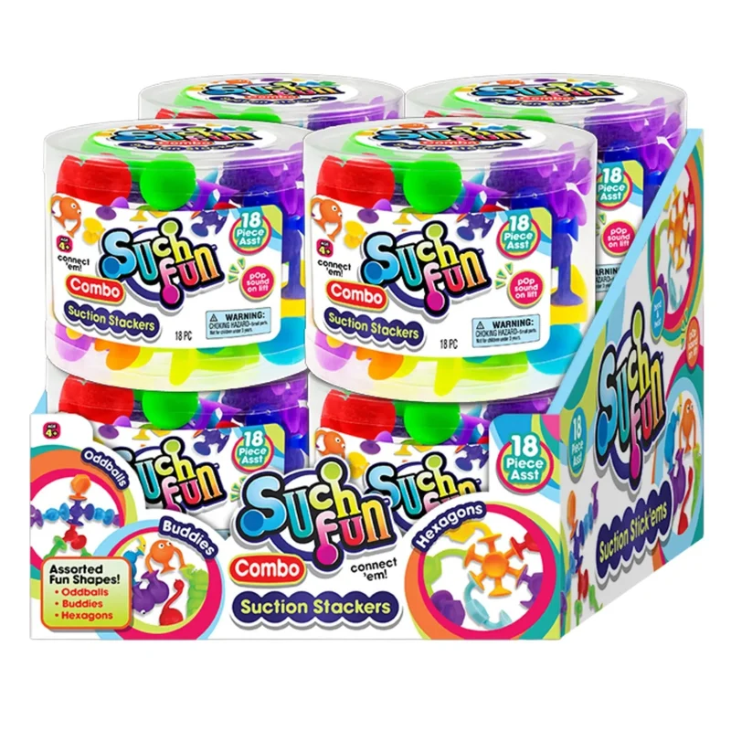 Single Ja-Ru Such Fun Suction Combo Stackers Novelty Toy