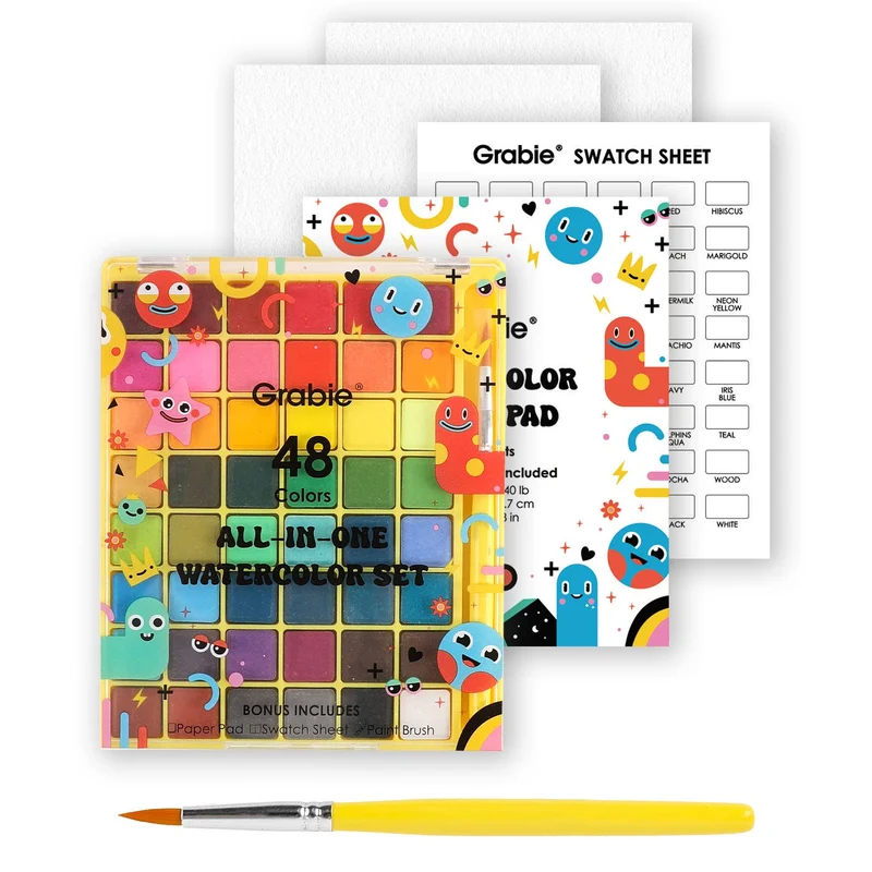 All-In-One Watercolor Set of 48