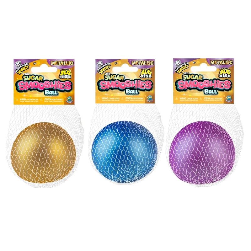 Sugar Smooshies Metallic Sensory Fidget Toy Squishy Ball