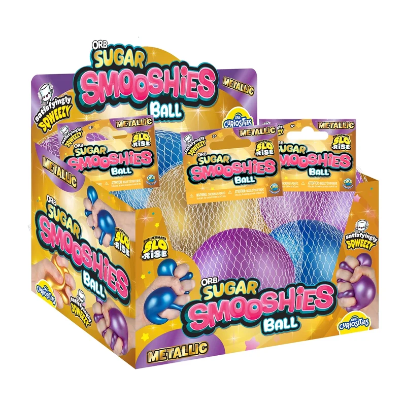 Sugar Smooshies Metallic Sensory Fidget Toy Squishy Ball