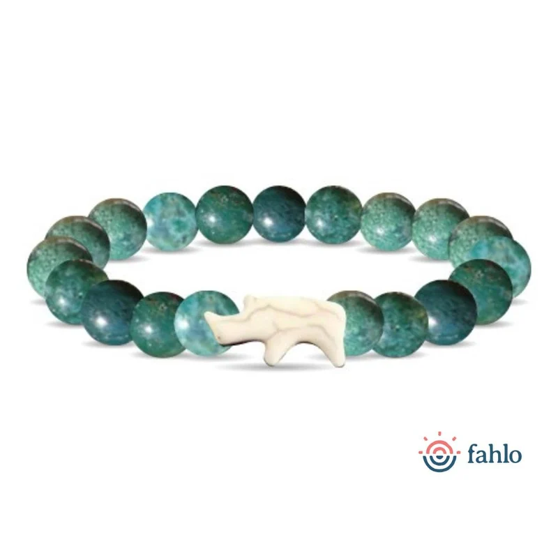 Fahlo The Charge Bracelet Oasis Track A Rhino Conservation Jewelry