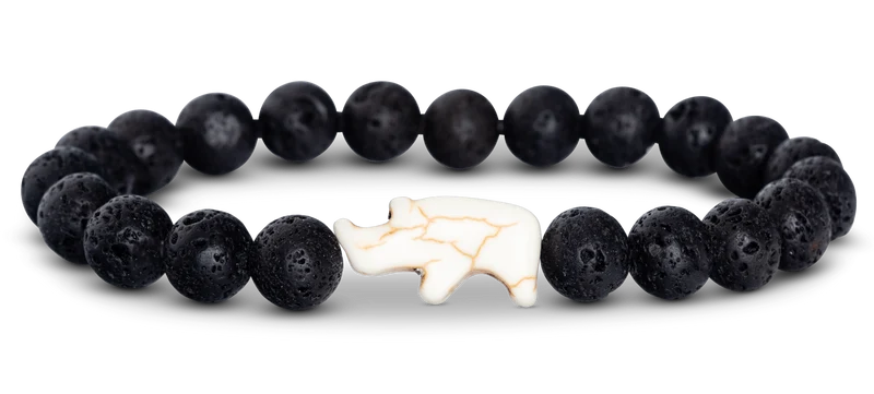 Fahlo Charge Bracelet Track Real Rhinos Support Rhino Conservation Jewelry