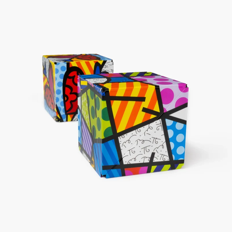 Colorful Landscape Britto Shashibo Magnetic Puzzle Cube Fidget Toy
