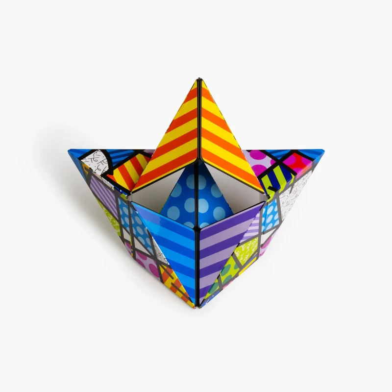Colorful Landscape Britto Shashibo Magnetic Puzzle Cube Fidget Toy