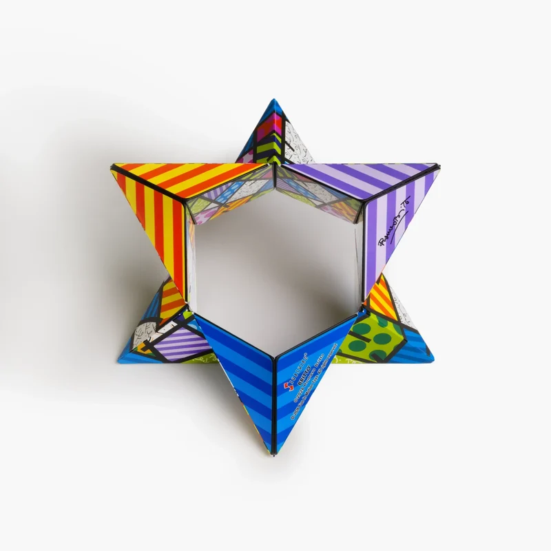 Colorful Landscape Britto Shashibo Magnetic Puzzle Cube Fidget Toy