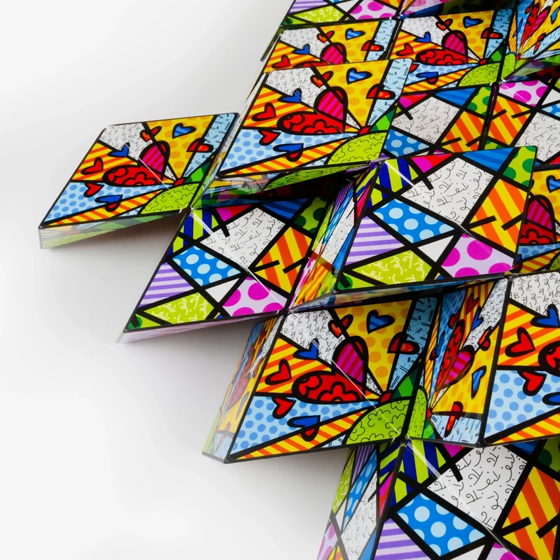 Colorful Landscape Britto Shashibo Magnetic Puzzle Cube Fidget Toy