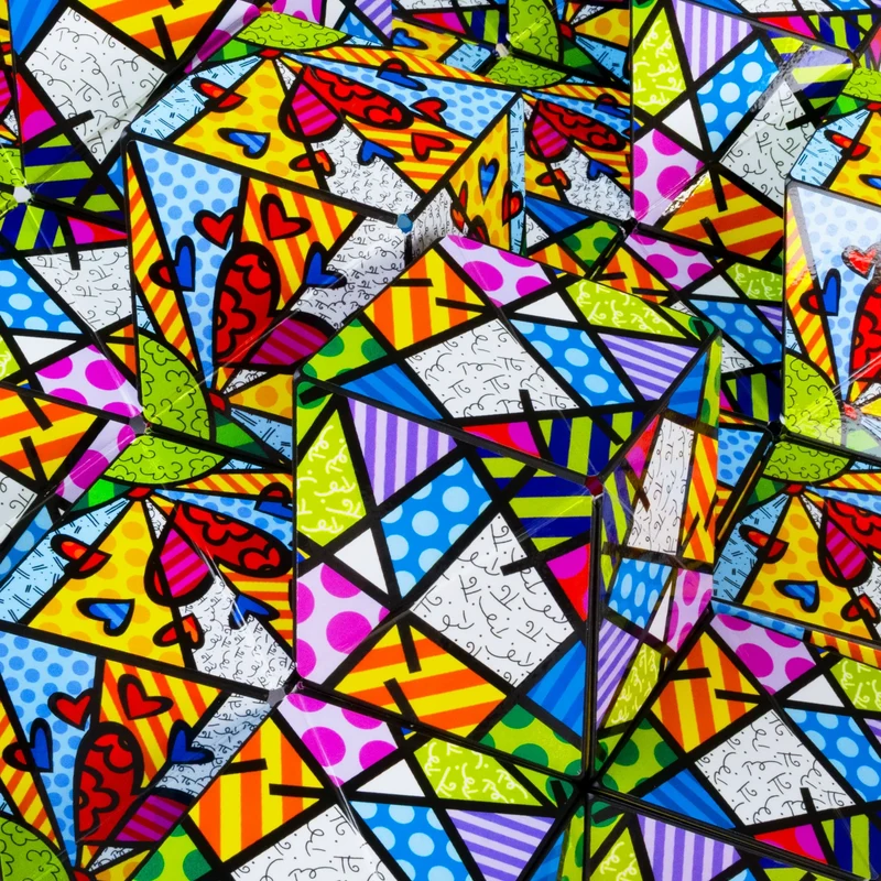 Colorful Landscape Britto Shashibo Magnetic Puzzle Cube Fidget Toy