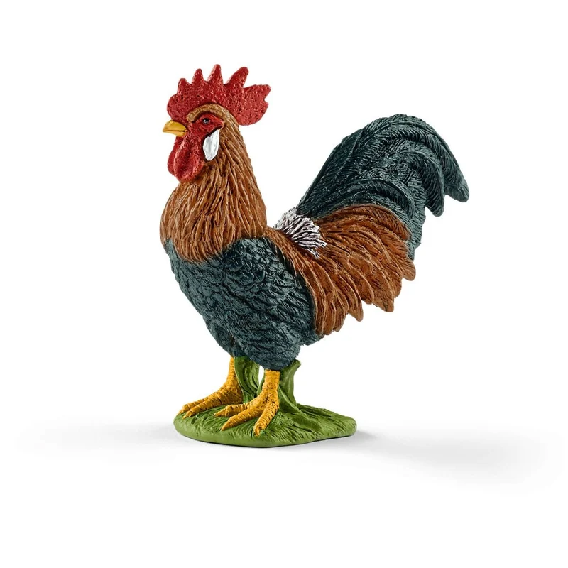 Schleich Farm World Rooster Animal Figurine Realistic Detailed Toy