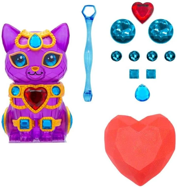 Gem Pets Treasure Dig Kit 10 Gems Blue Sapphire Cat