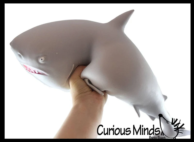 Single Jumbo 21.5" Shark Soft Squishy Squeeze Stress Ball