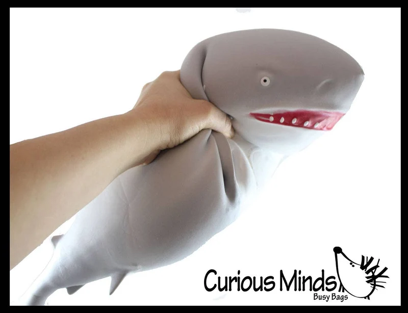 Single Jumbo 21.5" Shark Soft Squishy Squeeze Stress Ball