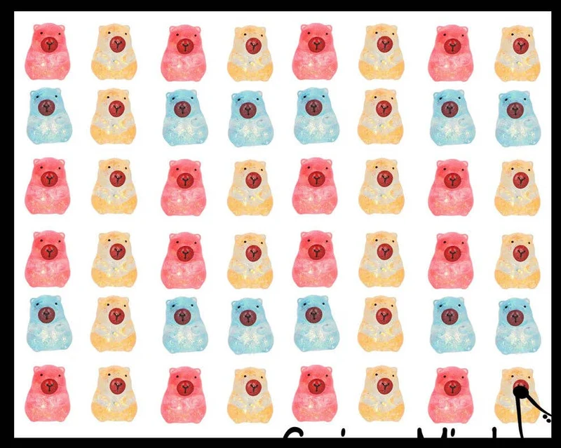 Single Capybara Cute Sugar Ball - Thick Glue/Gel Syrup Molasses