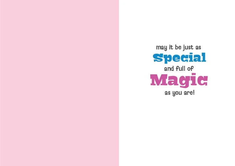 Birthday Unicorn Foil Card