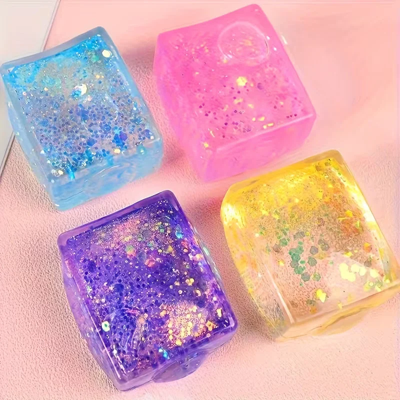 Glitter Sugar Cube Squishy