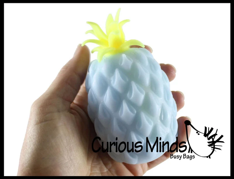 Single Cute Pineapple Soft Fluff- Filled Squeeze Stress Balls -