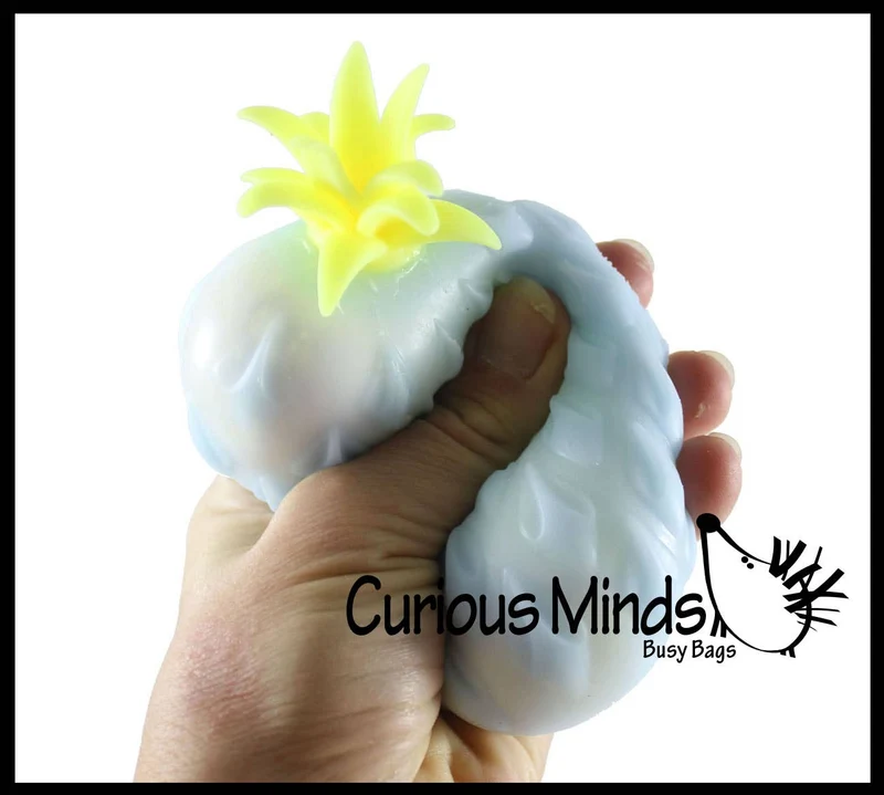 Single Cute Pineapple Soft Fluff- Filled Squeeze Stress Balls -