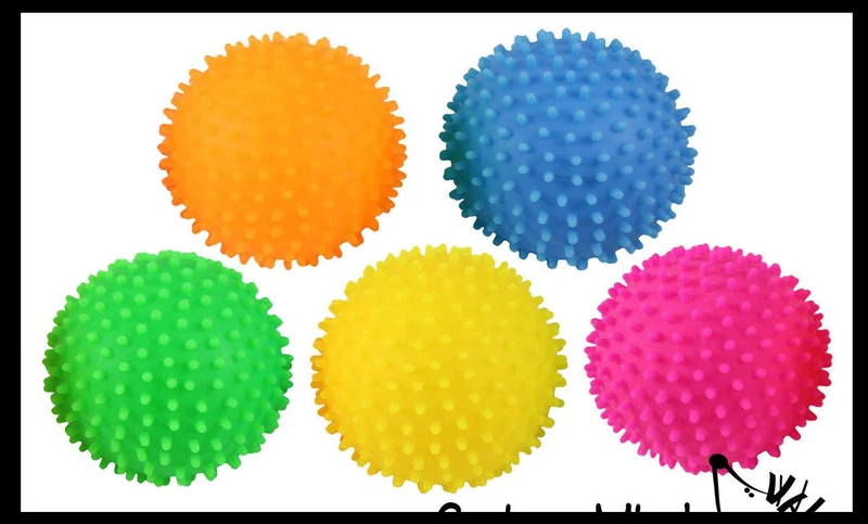 Single Spiky Bumpy Soft Doh Filled 1.7" Stress Ball - Squishy
