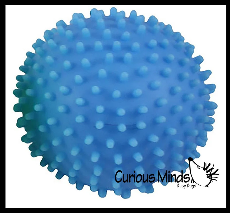 Single Spiky Bumpy Soft Doh Filled 1.7" Stress Ball - Squishy