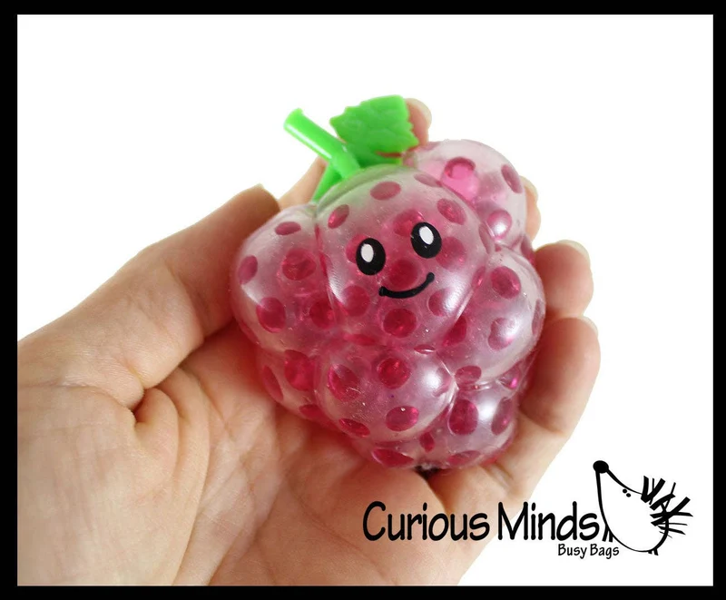 Single Small Fruit Water Bead Filled Squeeze Stress Balls