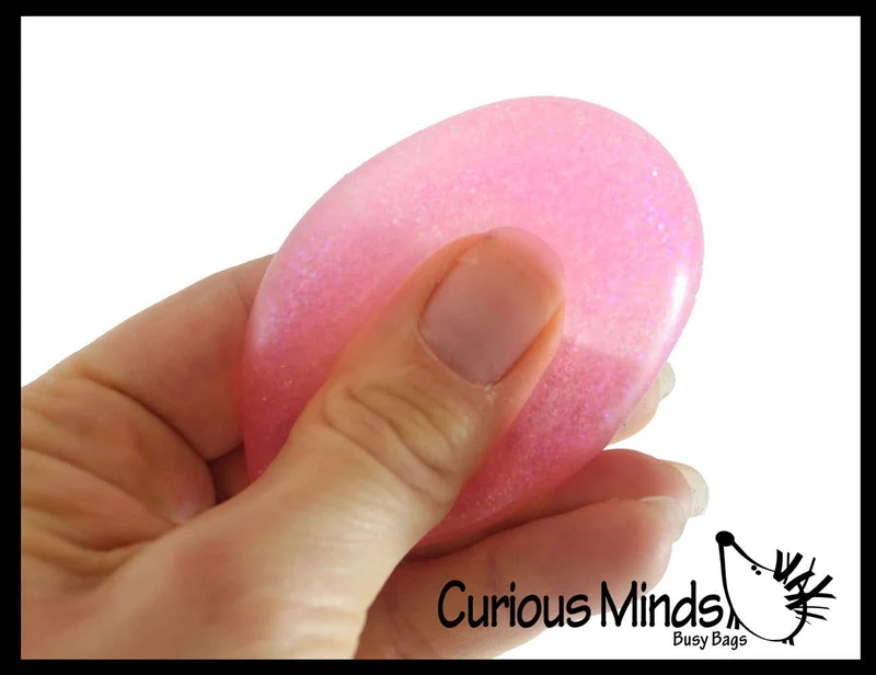 Single Small 1.5" Glitter Stress Ball
