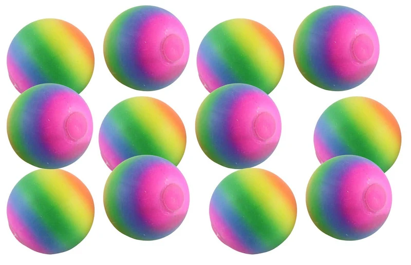 Single 1.75" Rainbow Doh Filled Stress Ball - Glob Balls Squishy OT